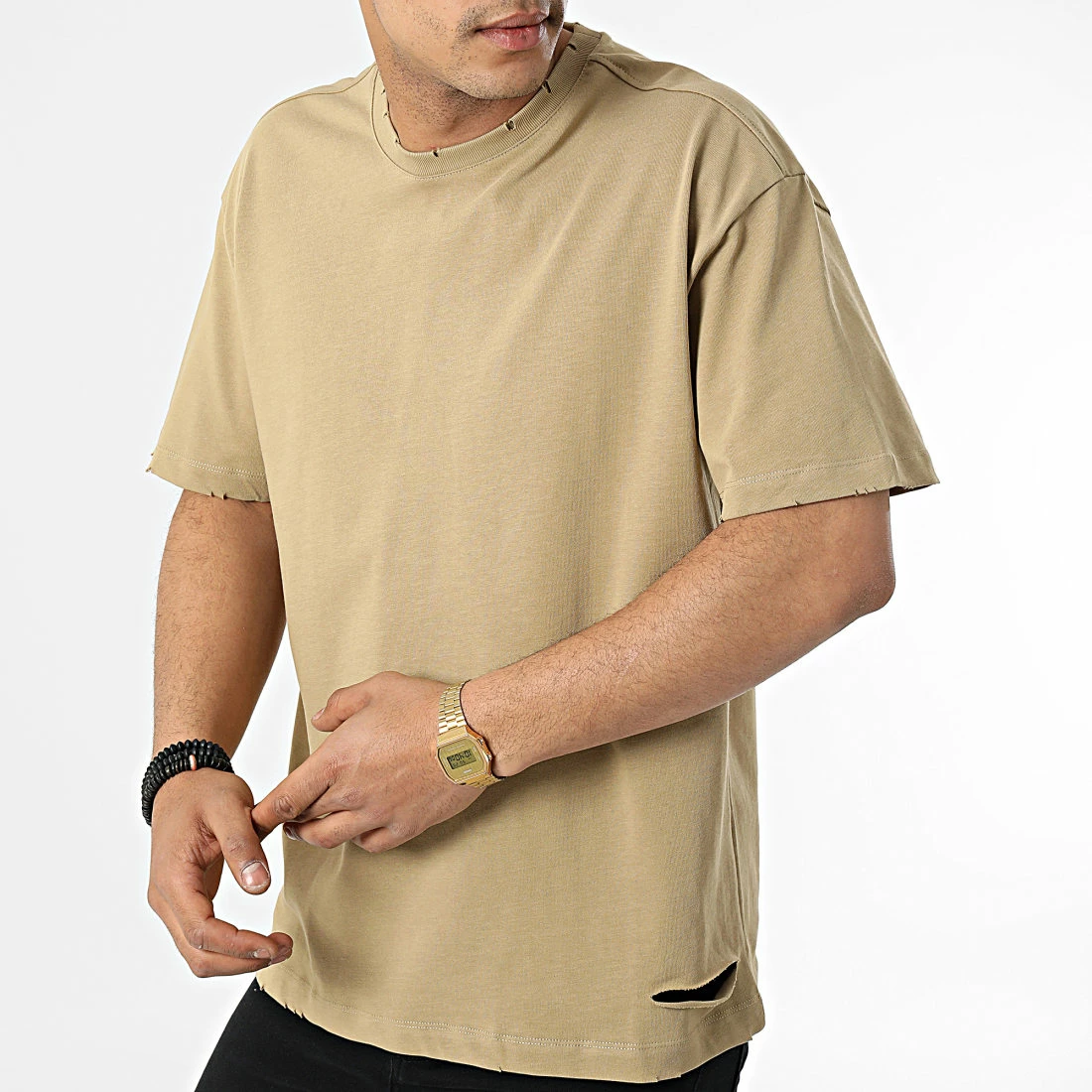 Nouveau 🛒 Tee 👚 Shirt Oversize Large FT-6112 Beige de 2Y Premium ⭐ 5 Nouveau 🛒 Tee 👚 Shirt Oversize Large FT-6112 Beige de 2Y Premium ⭐ – Image 3