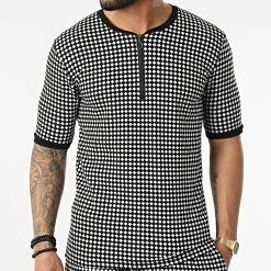 Acheter 😀 Ensemble Tee 👚 Shirt Col Zippé Short G21-157T Noir Blanc de 2Y Premium 😉 -2Y Premium Soldes 2y premium 316288 G21 157T SIYAH 20220425T161247 03