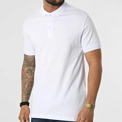 Nouveau 🔔 Polo Manches Courtes 2015 Blanc de 2Y Premium 🔔