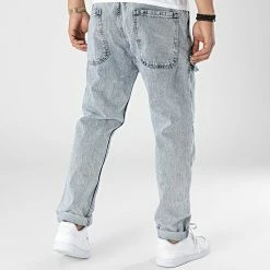 Nouveau ✨ Pantalon Cargo En Jean B7040 Bleu Denim de 2Y Premium 😀 -2Y Premium Soldes 2y premium 316335 B7040 BLUE 20220426T143930 04