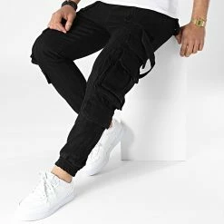 Meilleur prix ✨ Pantalon Cargo Jean B6889 Noir de 2Y Premium 😀 -2Y Premium Soldes 2y premium 316337 B6889 BLACK 20220426T143824 03