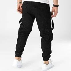 Meilleur prix ✨ Pantalon Cargo Jean B6889 Noir de 2Y Premium 😀 -2Y Premium Soldes 2y premium 316337 B6889 BLACK 20220426T143826 04