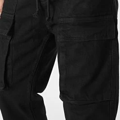 Le moins cher ✨ Pantalon Cargo En Jean B7036 Noir de 2Y Premium ⭐ -2Y Premium Soldes 2y premium 316338 B7036 BLACK 20220426T143845 02