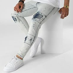 Acheter 🔥 Jean Slim B6114 Bleu Wash de 2Y Premium 🛒 -2Y Premium Soldes 2y premium 318325 B6114 BLUE 20220510T141030 03
