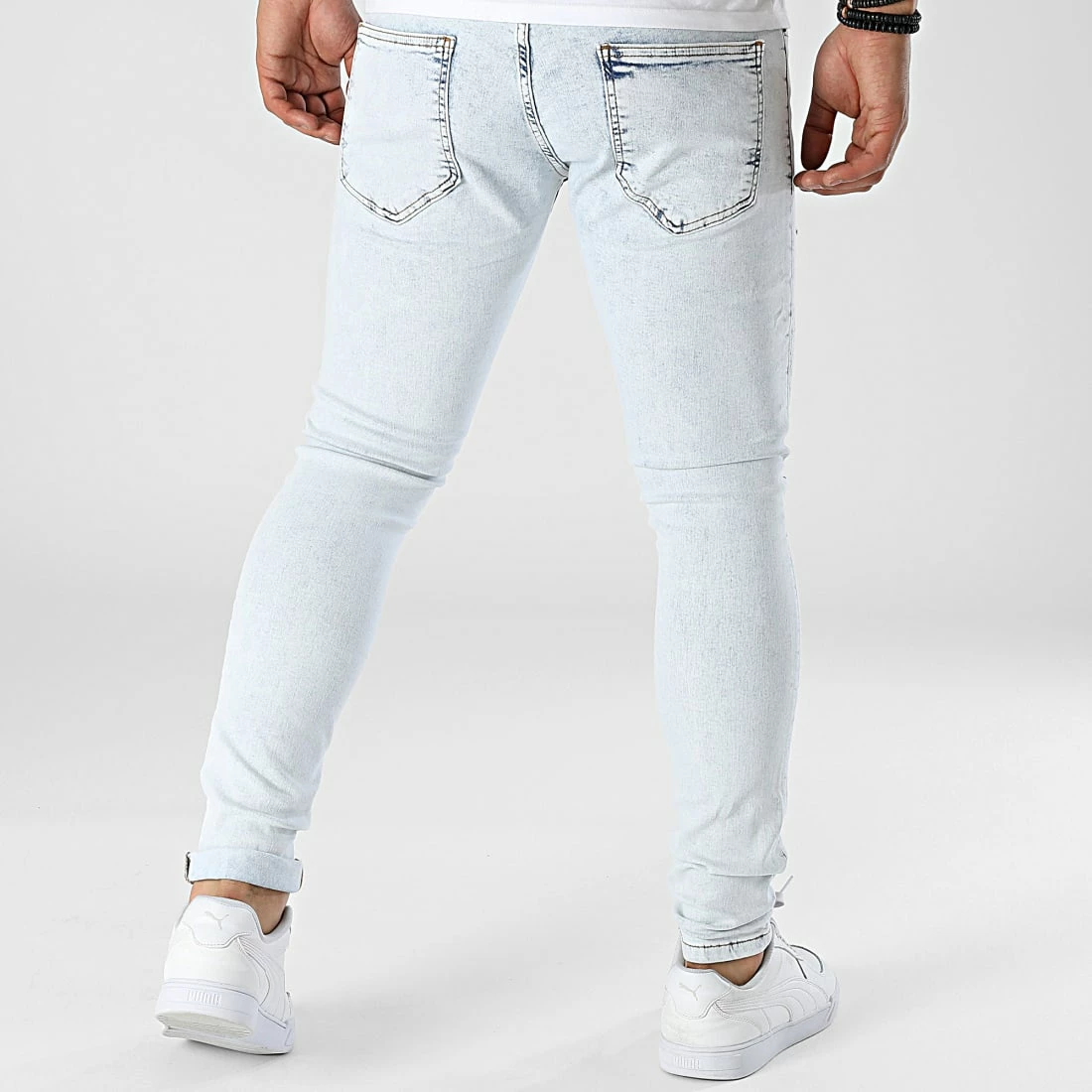 Meilleure affaire 🥰 Jean Slim B6434 Bleu Wash de 2Y Premium 🔥 6 Meilleure affaire 🥰 Jean Slim B6434 Bleu Wash de 2Y Premium 🔥 – Image 4