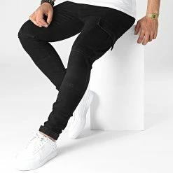 Offres ✔️ Jean Slim B5102 Noir de 2Y Premium 🤩 -2Y Premium Soldes 2y premium 318338 B5102 R7 BLACK 20220510T135119 03
