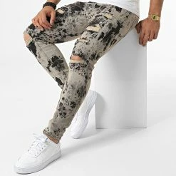 Promo 🤩 Jean Slim B6292 Beige de 2Y Premium 😀 -2Y Premium Soldes 2y premium 318350 B6292 1 BROWN 20220603T140934 03