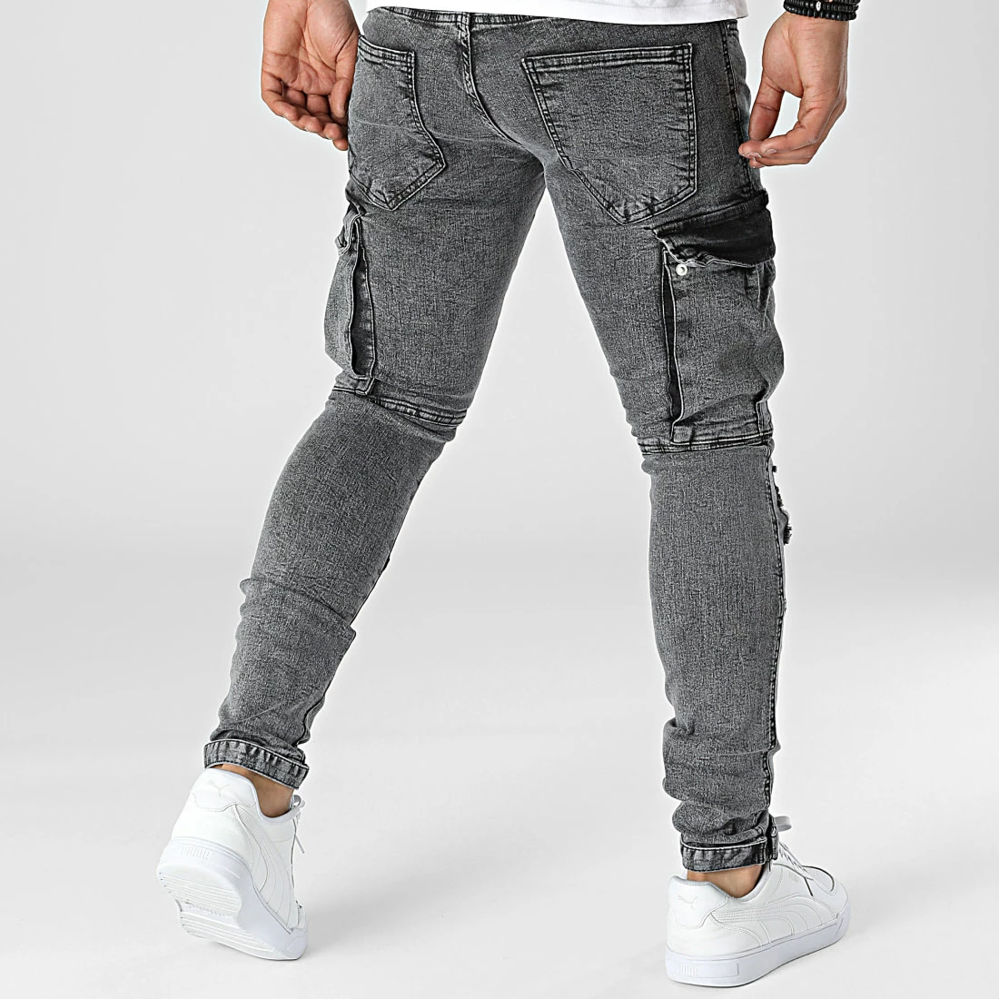Meilleur prix 👏 Jean Slim B5102 Gris de 2Y Premium 🎁 6 Meilleur prix 👏 Jean Slim B5102 Gris de 2Y Premium 🎁 – Image 4