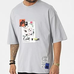 Vente flash 😉 Tee 👕 Shirt FT-6122 Gris de 2Y Premium 😍