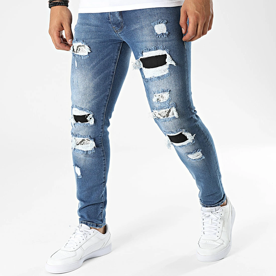 Remise 😀 Jean Slim B6886 Bleu Denim de 2Y Premium 💯 3 Remise 😀 Jean Slim B6886 Bleu Denim de 2Y Premium 💯