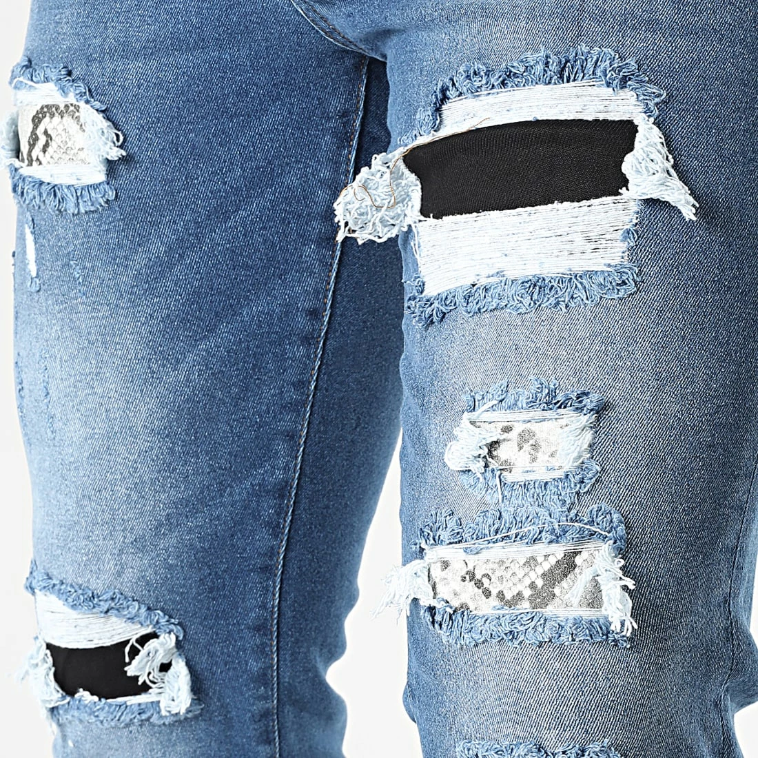 Remise 😀 Jean Slim B6886 Bleu Denim de 2Y Premium 💯 4 Remise 😀 Jean Slim B6886 Bleu Denim de 2Y Premium 💯 – Image 2