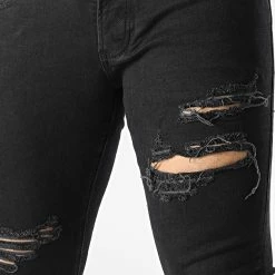 Grosses soldes ✨ Jean Slim B7021 Noir de 2Y Premium ✔️ -2Y Premium Soldes 2y premium 323787 B7021 BLACK 20220621T120434 02