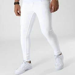 Acheter 🥰 Jean Slim B7154 Blanc de 2Y Premium 🌟