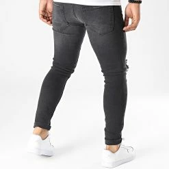 Nouveau 👍 Jean Slim B6950 Noir de 2Y Premium 🔔 -2Y Premium Soldes 2y premium 323794 B6950 BLACK 20220621T120032 04