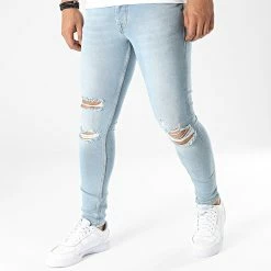 Meilleure affaire 💯 Jean Slim B7068 Bleu Wash de 2Y Premium 🌟