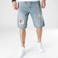Budget ⌛ Short Jean K6974 Bleu Wash de 2Y Premium 🎉 -2Y Premium Soldes 2y premium 325589 K6974 BLUE 20220701T160208 03