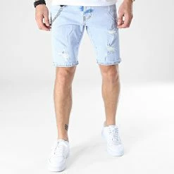 Top 10 ✔️ Short Jean K7223 Bleu Wash de 2Y Premium 🧨 -2Y Premium Soldes 2y premium 325604 K7223 BLUE 20220701T160135 03