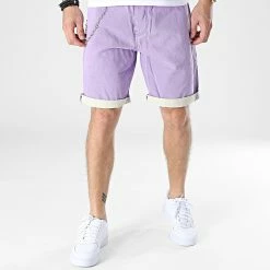 Offres 🌟 Short Jean K6383 Violet de 2Y Premium 🌟 -2Y Premium Soldes 2y premium 325690 K6383 PURPLE 20220704T154539 03