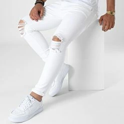 Remise 🥰 Jean Skinny B7153 Blanc de 2Y Premium 🥰 -2Y Premium Soldes 2y premium 325697 B7153 WHITE 20220627T160056 03