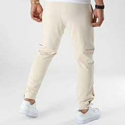 Promo 🛒 Pantalon Jogging FT-6167 Beige de 2Y Premium 🔥 -2Y Premium Soldes 2y premium 325798 FT 6167 BEIGE 20220701T141144 04