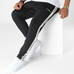 Sortie 😍 Pantalon Jogging A Bandes 2001 Noir de 2Y Premium 🧨 -2Y Premium Soldes 2y premium 327374 BYS 2001 1 BLACK 20220708T113055 03