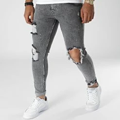 Nouveau 🌟 Jean Skinny B6489 Gris de 2Y Premium 💯