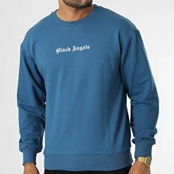 Le moins cher ❤️ Sweat Crewneck GK-1008 Bleu Marine de 2Y Premium 🔔 -2Y Premium Soldes 2y premium 335107 GK 1008 INDIGO 20220831T161022 04