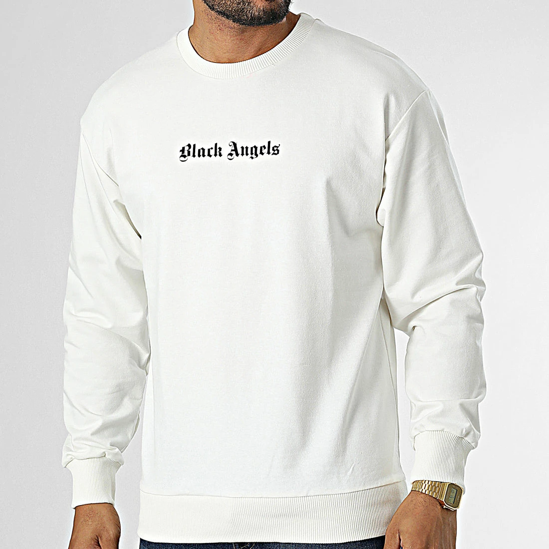 Meilleure affaire 🥰 Sweat Crewneck GK-1008 Blanc de 2Y Premium 🎉 3 Meilleure affaire 🥰 Sweat Crewneck GK-1008 Blanc de 2Y Premium 🎉