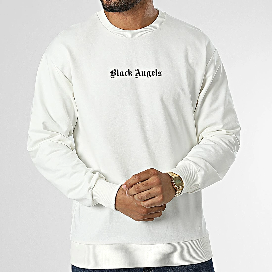 Meilleure affaire 🥰 Sweat Crewneck GK-1008 Blanc de 2Y Premium 🎉 5 Meilleure affaire 🥰 Sweat Crewneck GK-1008 Blanc de 2Y Premium 🎉 – Image 3