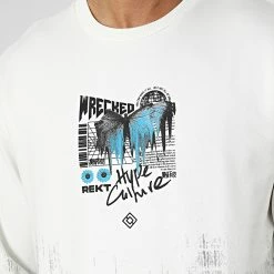 Promo 😍 Sweat Crewneck GK-1084 Blanc de 2Y Premium 🎁 -2Y Premium Soldes 2y premium 335139 GK 1084 EKRU 20220902T161012 02