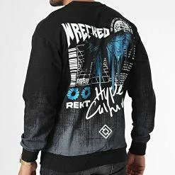 Bon marché 🤩 Sweat Crewneck GK-1084 Noir de 2Y Premium 👍