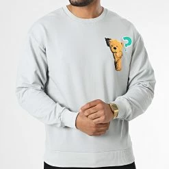 Remise 😀 Sweat Crewneck GK-1012 Gris de 2Y Premium 🎁 -2Y Premium Soldes 2y premium 335166 GK 1012 BGRI 20220831T160841 03