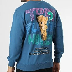 Bon marché ✔️ Sweat Crewneck GK-1012 Bleu Marine de 2Y Premium 🔔