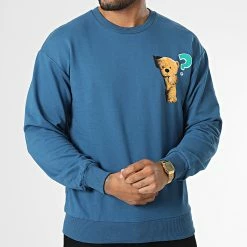 Bon marché ✔️ Sweat Crewneck GK-1012 Bleu Marine de 2Y Premium 🔔 -2Y Premium Soldes 2y premium 335167 GK 1012 INDIGO 20220831T161036 03