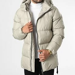 Meilleure affaire 🤩 Doudoune Longue Capuche MNT-10024 Beige de 2Y Premium 🌟