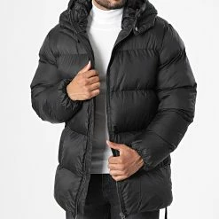 Meilleure vente ✨ Doudoune Longue Capuche MNT-10024 Noir de 2Y Premium 🎉