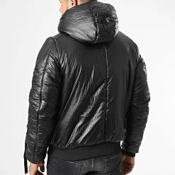 Vente flash 🤩 Veste Capuche A Bandes MNT-10022 Noir de 2Y Premium 🛒 -2Y Premium Soldes 2y premium 335192 MNT 10022 BLACK 20220905T161348 04