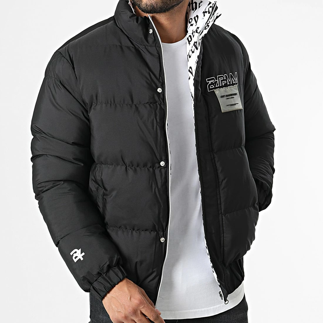 Offres 🥰 Doudoune Réversible MNT-10027 Noir Blanc de 2Y Premium ✔️ 4 Offres 🥰 Doudoune Réversible MNT-10027 Noir Blanc de 2Y Premium ✔️ – Image 3