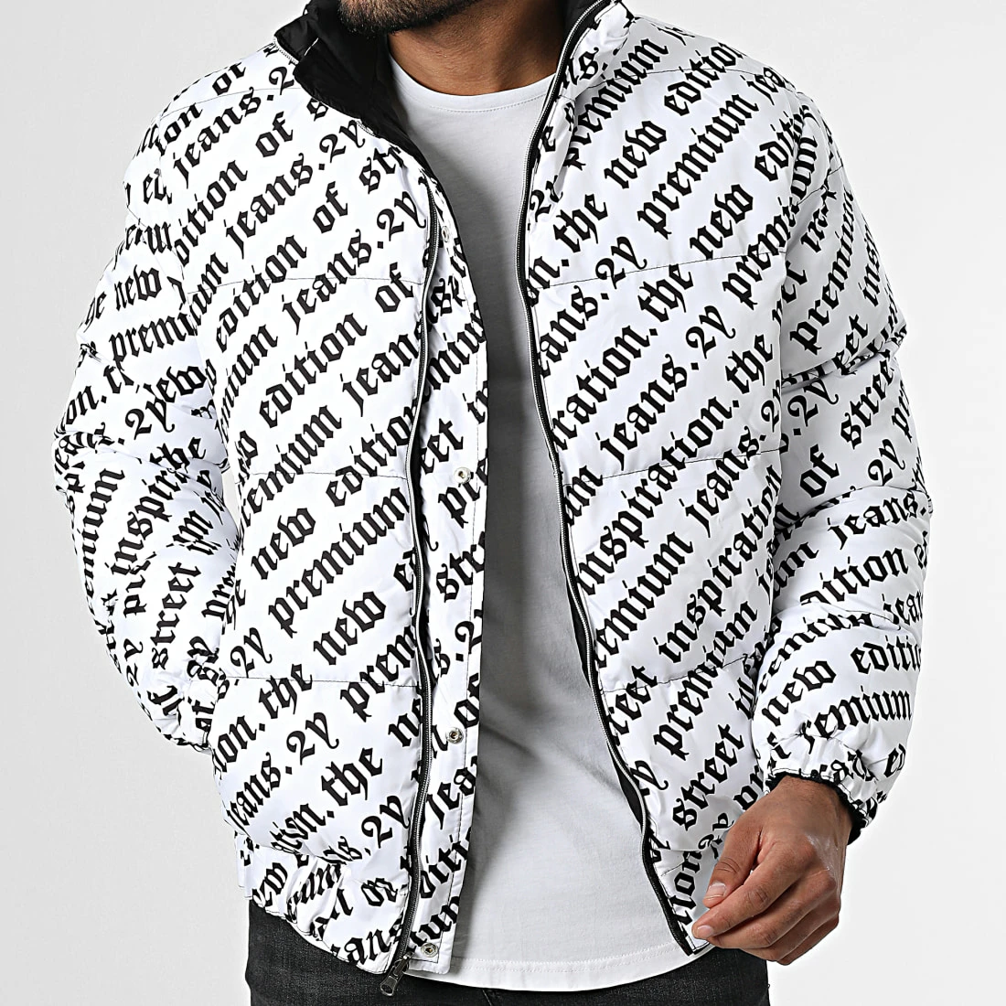 Offres 🥰 Doudoune Réversible MNT-10027 Noir Blanc de 2Y Premium ✔️ 6 Offres 🥰 Doudoune Réversible MNT-10027 Noir Blanc de 2Y Premium ✔️ – Image 5