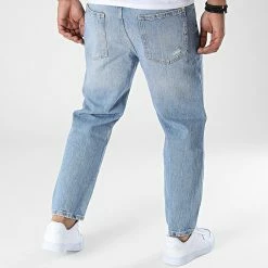 Budget ✔️ Jean Relaxed Fit I0203 Bleu Wash de 2Y Premium 🔥 -2Y Premium Soldes 2y premium 336884 I0203 MID BLUE 20220919T161042 04