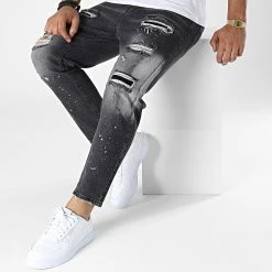 Grosses soldes ⌛ Jean Relaxed Fit B7254 Noir de 2Y Premium 👍 -2Y Premium Soldes 2y premium 336886 B7254 BLACK 20220919T161213 03