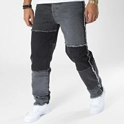 Offres 😍 Jean Relaxed Fit B7347 Noir de 2Y Premium ✔️