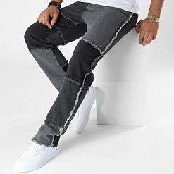 Offres 😍 Jean Relaxed Fit B7347 Noir de 2Y Premium ✔️ -2Y Premium Soldes 2y premium 336889 B7347 BLACK 20220919T161231 03