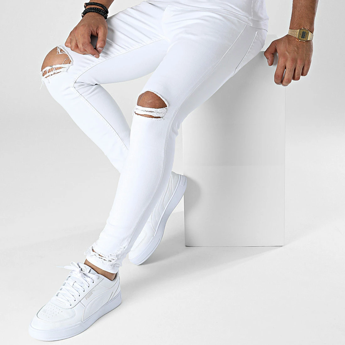 Meilleure affaire 👏 Jean Skinny B7406 Blanc de 2Y Premium 🧨 5 Meilleure affaire 👏 Jean Skinny B7406 Blanc de 2Y Premium 🧨 – Image 3