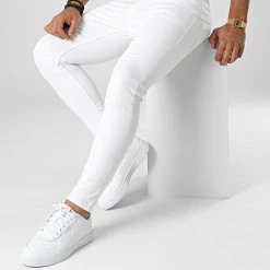 Grosses soldes 🛒 Jean Skinny B7407 Blanc de 2Y Premium 😀 -2Y Premium Soldes 2y premium 336923 B7407 WHITE 20220913T123036 03