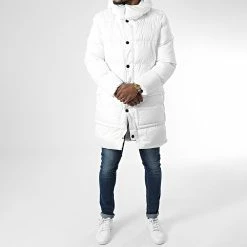 Budget 🔥 Doudoune Longue Capuche MNT-10020 Blanc de 2Y Premium ⌛ -2Y Premium Soldes 2y premium 339075 MNT 10020 WHITE 20220927T153949 03