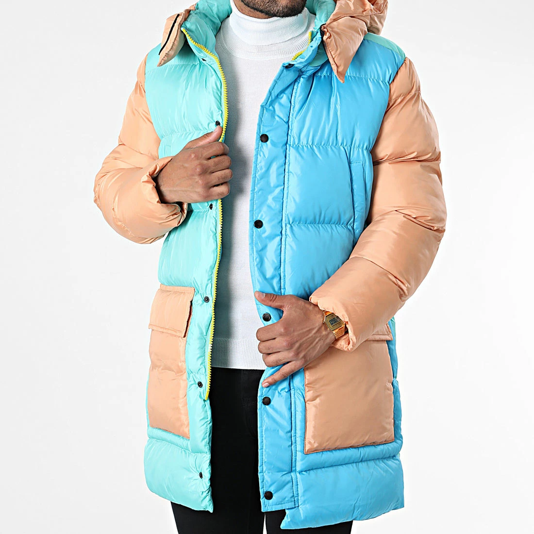 Vente flash 🛒 Doudoune Capuche MNT-10020 Turquoise Bleu Clair Saumon de 2Y Premium ⌛ 3 Vente flash 🛒 Doudoune Capuche MNT-10020 Turquoise Bleu Clair Saumon de 2Y Premium ⌛