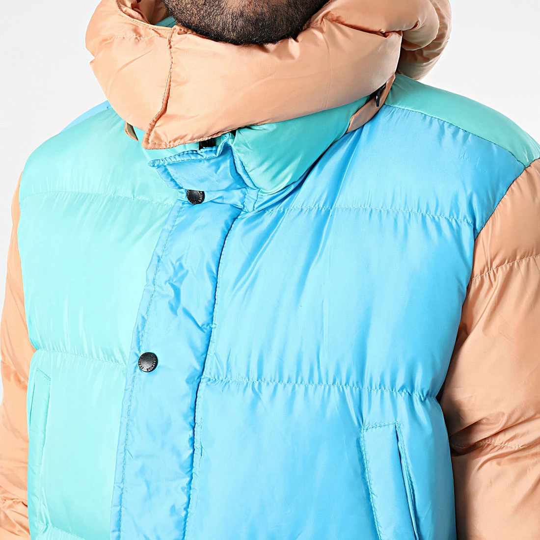 Vente flash 🛒 Doudoune Capuche MNT-10020 Turquoise Bleu Clair Saumon de 2Y Premium ⌛ 4 Vente flash 🛒 Doudoune Capuche MNT-10020 Turquoise Bleu Clair Saumon de 2Y Premium ⌛ – Image 2