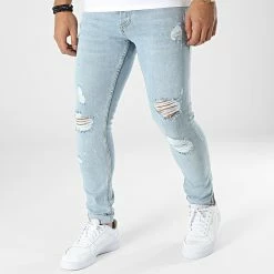 De gros 🥰 Jean Slim B7282 Bleu Wash de 2Y Premium ❤️