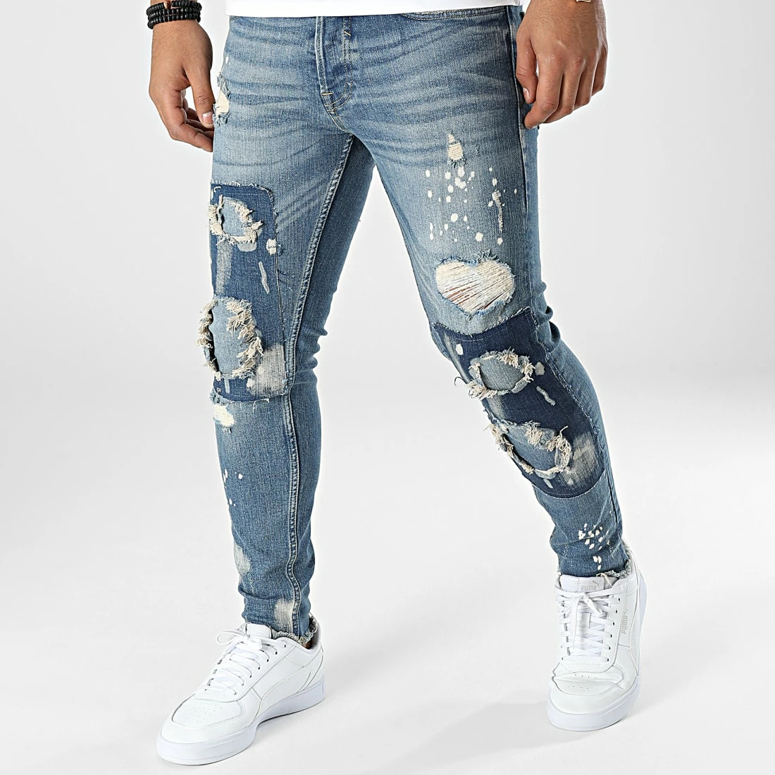 Acheter ✨ Jean Slim B7388 Bleu Denim de 2Y Premium 🔔 3 Acheter ✨ Jean Slim B7388 Bleu Denim de 2Y Premium 🔔